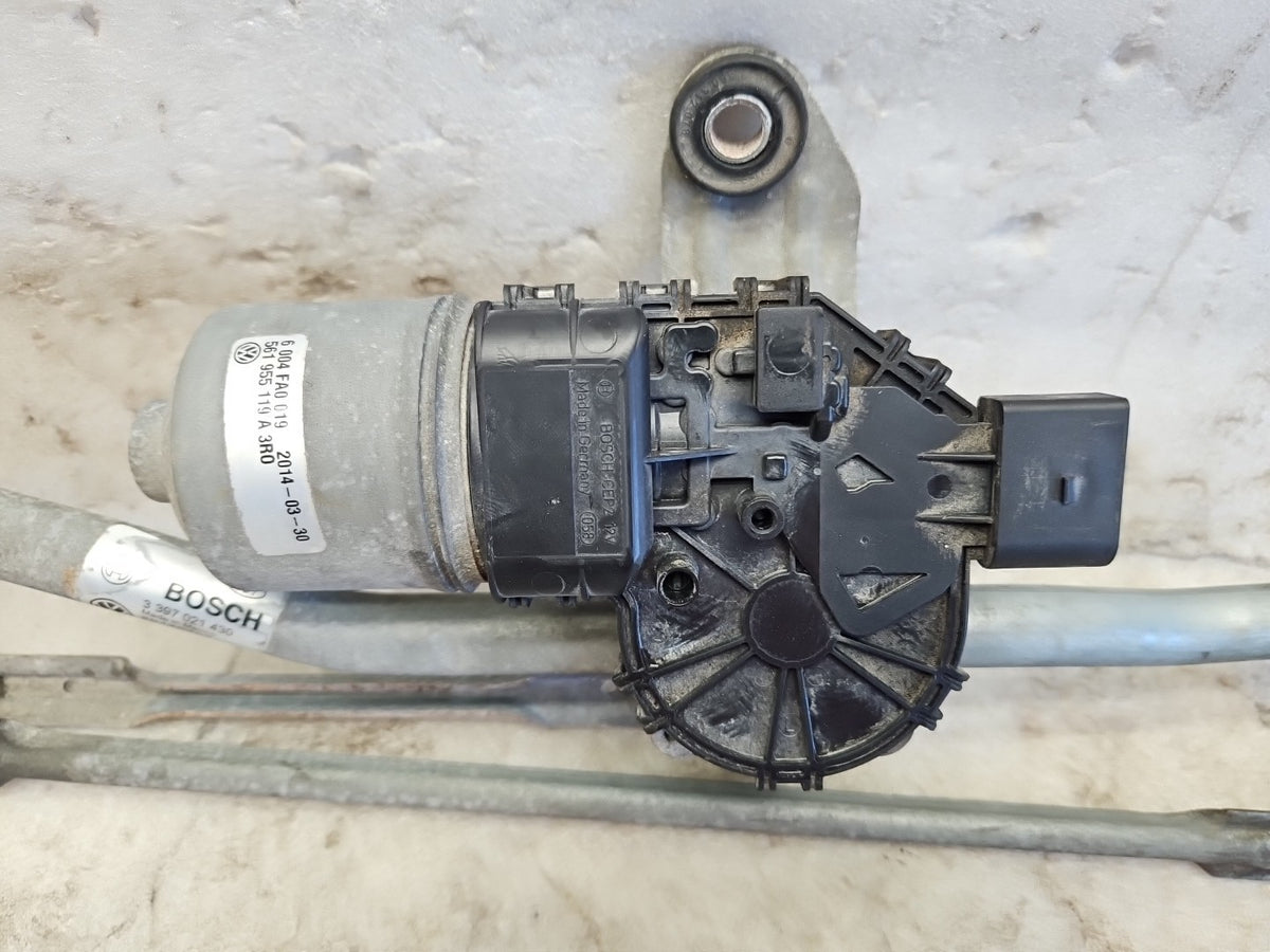 2012-2019 VW Passat Windshield Wiper Transmission Linkage & MOTOR OEM 561955023B