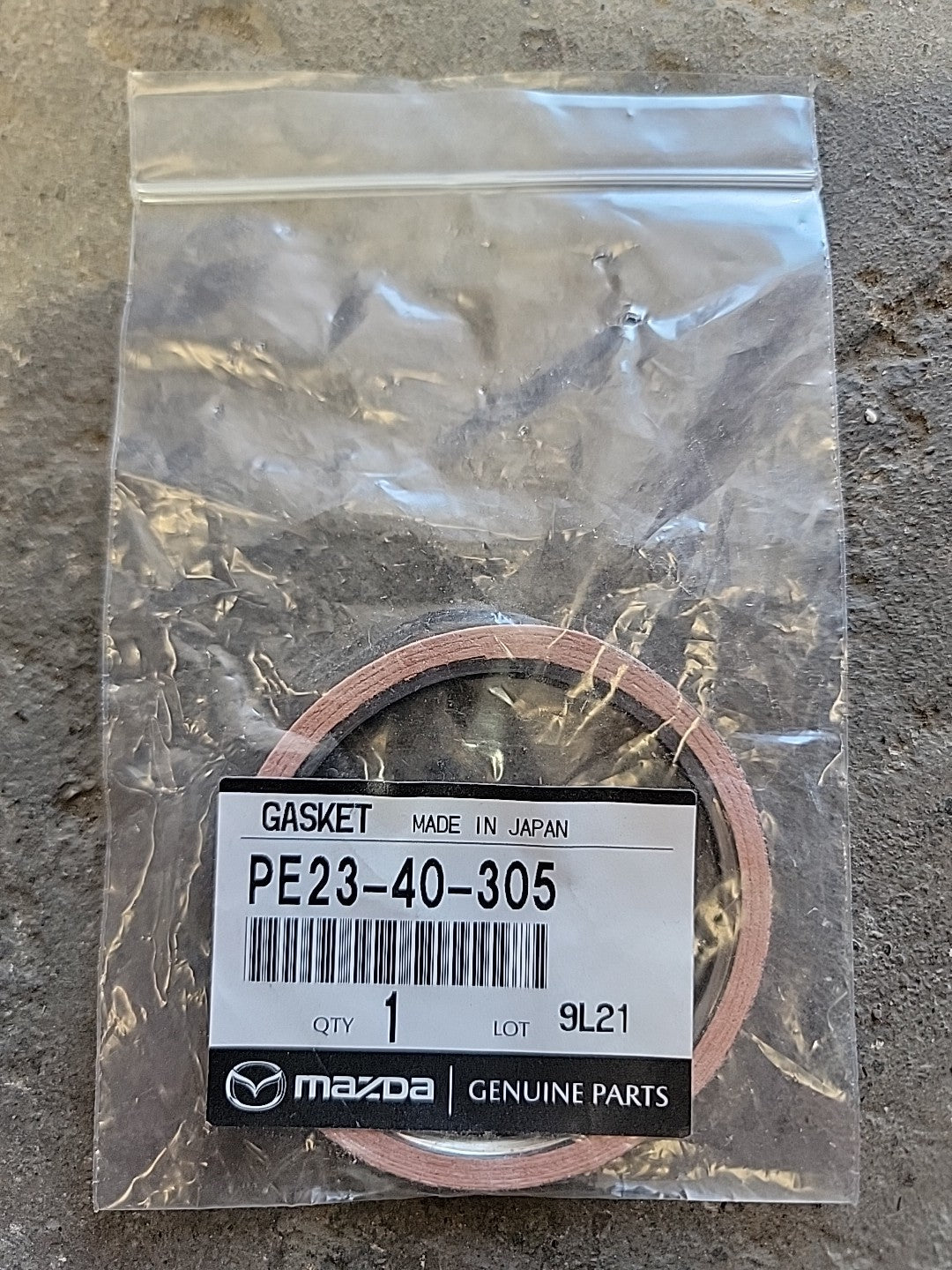 2006-2024 MAZDA 3/CX-5/30/90 RR LWR CONVERTER & PIPE GASKET NEW OEM PE23-40-305