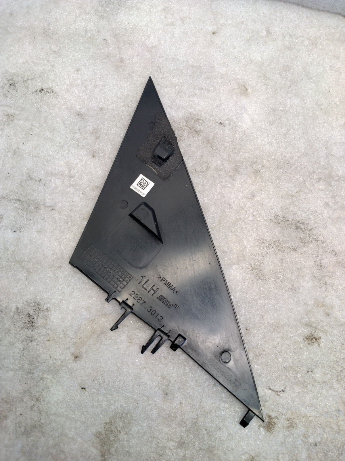 Tesla Model 3 Left Rearview Mirror Triangle Trim Genuine 2287.3013 OEM