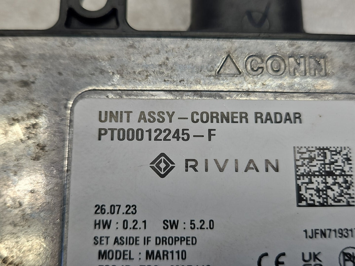 2021-2024 Rivian R1T Rear Corner Radar Blind Spot Radar PT00012245-F OEM