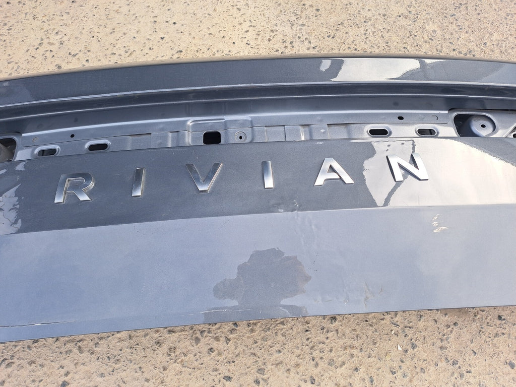 2021-2024 RIVIAN R1T REAR BACK DOOR TAILGATE TRUNK LID SHELL OEM Gray