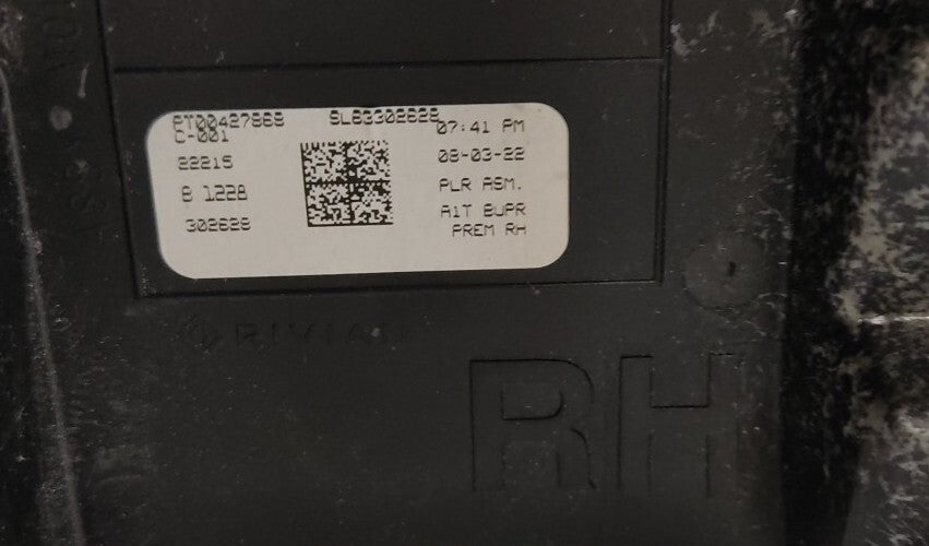 Rivian R1T PILLAR UPPER TRIM COVER PANEL RH RIGHT PT00427868