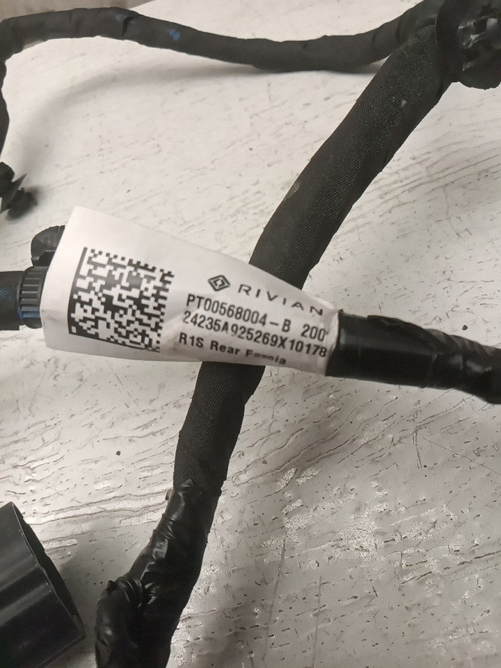2025-2026 Rivian R1S Rear Fascia Bumper Wiring Harness PT00568004-B OEM